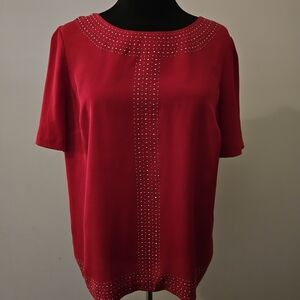 Sparkly Red Women's Top